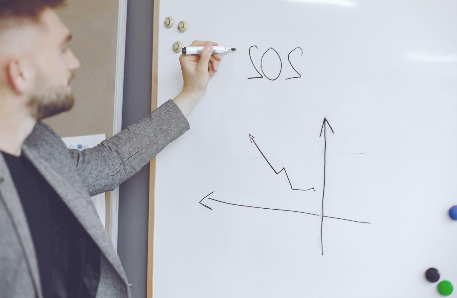 Análisis estadístico de datos financieros mostrando gráficos y tendencias de capital de trabajo